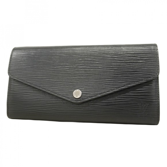 Louis Vuitton Sarah Black Noir Portefeuille Long Wallet Epi - Picture 1 of 9